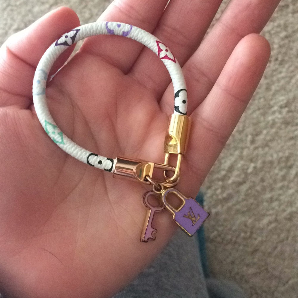 Louis Vuitton leather bracelet